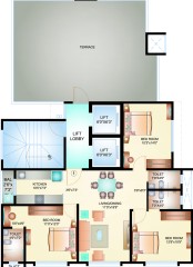 3 BHK Duplex - 1582.00 sq.ft.